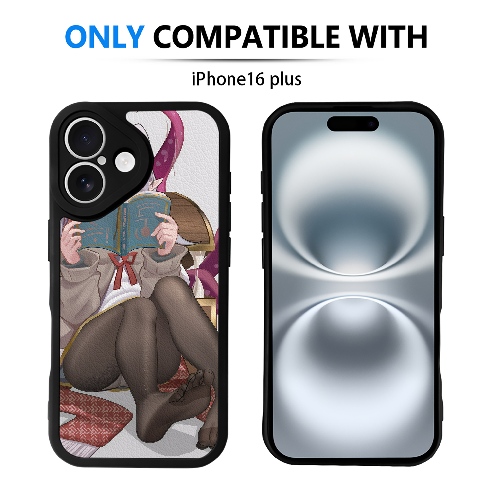 （画像用） 葬送のフリーレン Frieren 【iPhone 16シリーズ対応】シリコンスマホケース（レザー調） 材質：シリコン